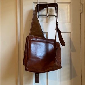 Genuine leather satchel